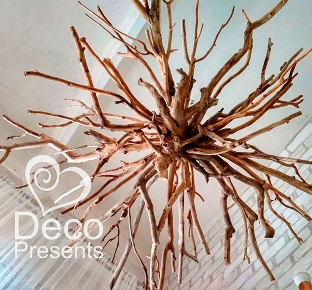 Купить декоративную медузу из корня дерева для интерьера, Киев, Одесса, Днепр